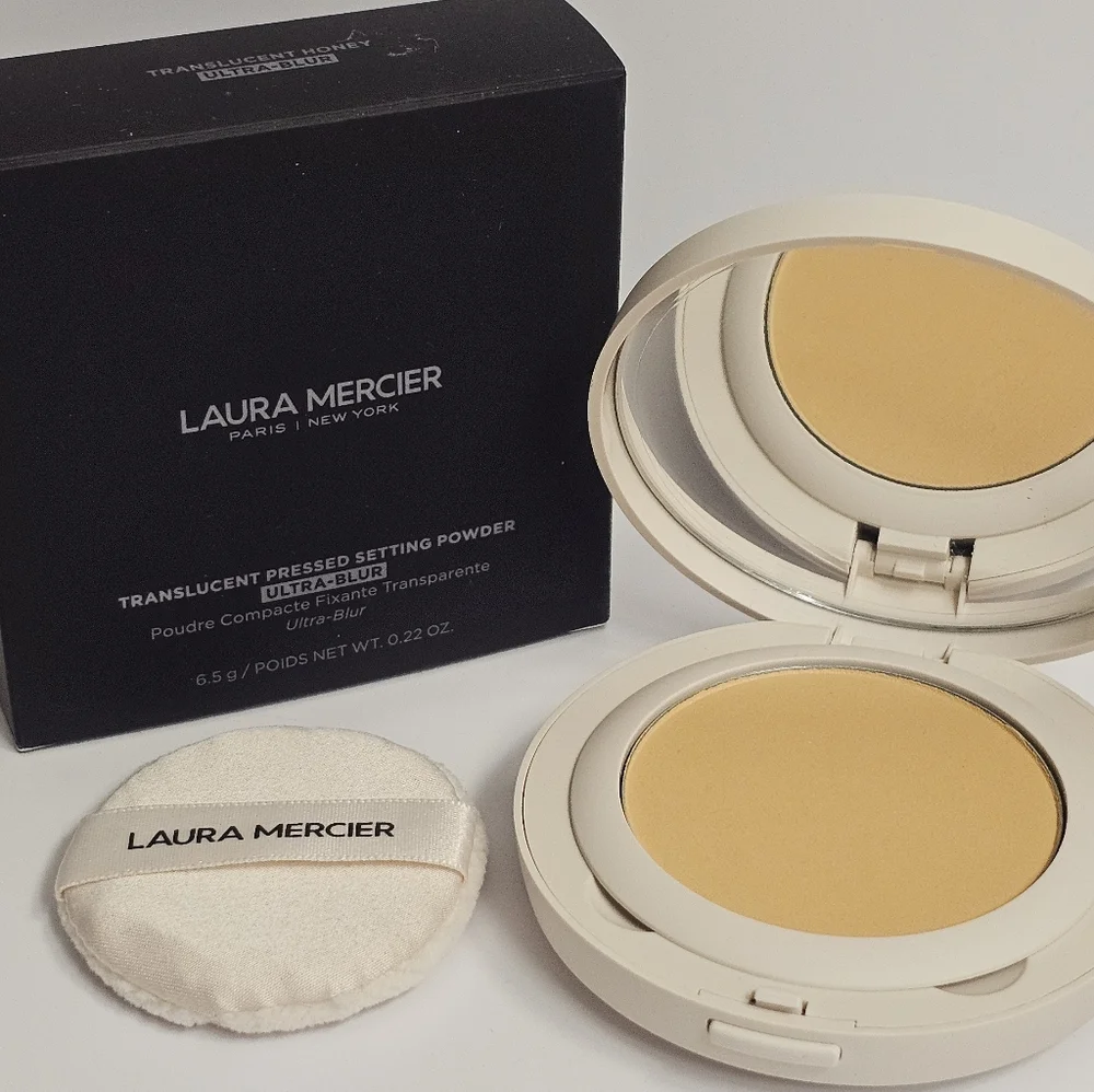 Laura Mercier ultra blur translucent pressed setting powder compact makeup new